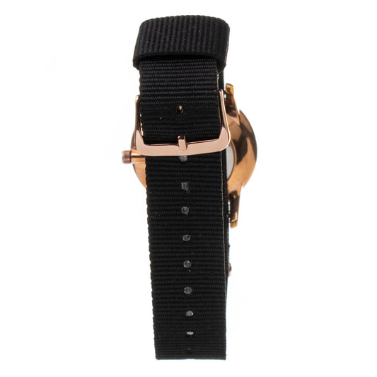 Orologio elegante in tessuto nero ARABIANS