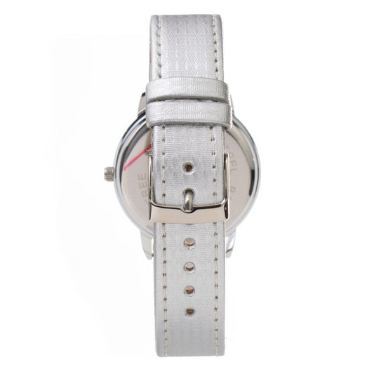 Orologio elegante in pelle argentata ARABIANS