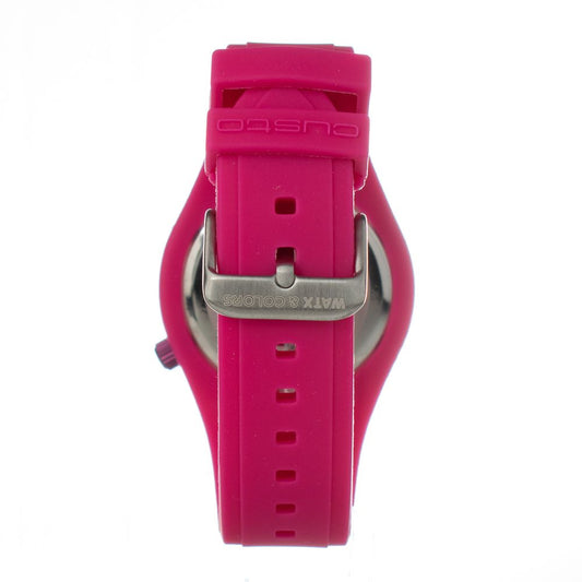 Orologio con bracciale sintetico rosa WATXANDCO