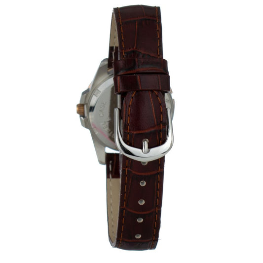 Orologio elegante in pelle marrone JUSTINA