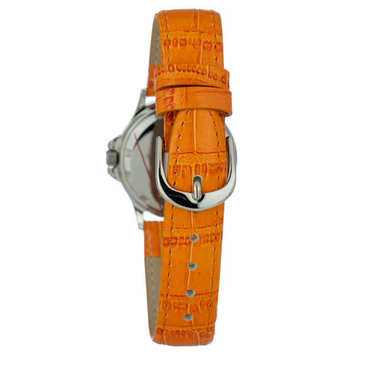 Orologio elegante in pelle arancione JUSTINA