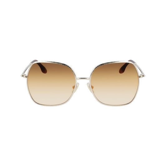 Occhiali da sole in metallo dorato Victoria Beckham