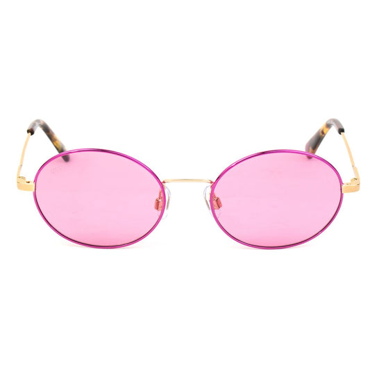 Occhiali da sole in metallo dorato WEB EYEWEAR