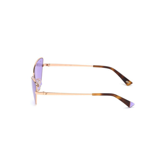 Occhiali da sole in metallo dorato WEB EYEWEAR