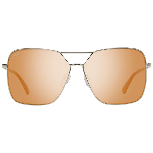 Occhiali da sole in metallo dorato WEB EYEWEAR