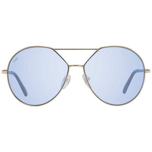 Occhiali da sole in metallo dorato WEB EYEWEAR