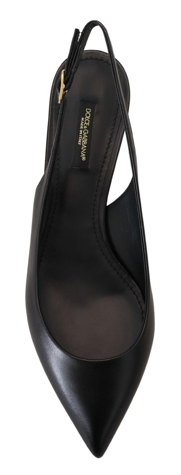 Scarpe con tacco e décolleté in pelle nera Dolce & Gabbana