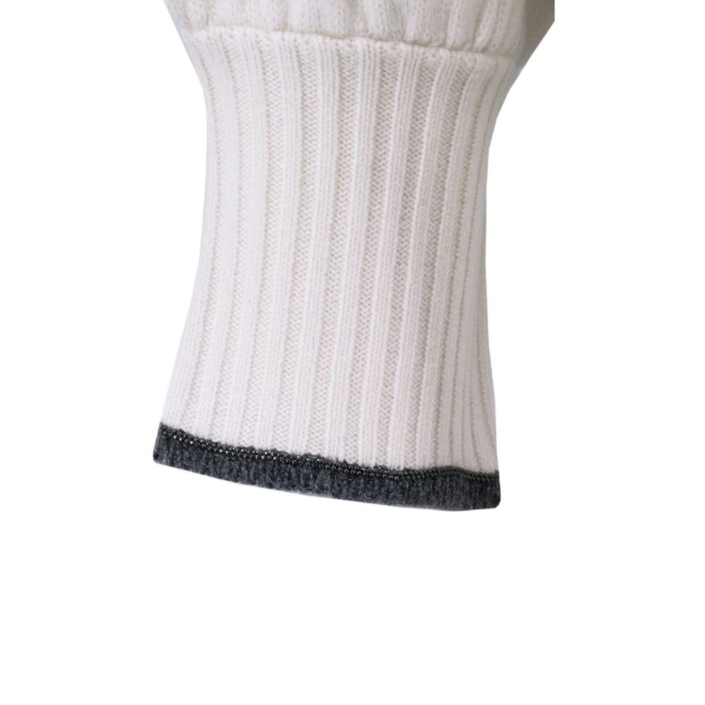 Brunello Cucinelli Maglione in cashmere bianco