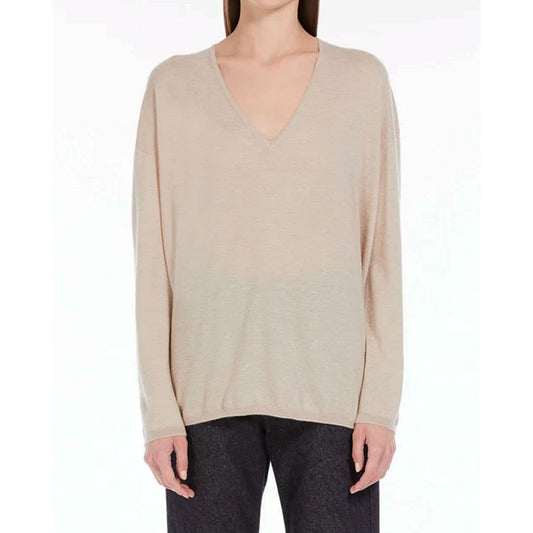 Maglione in cashmere beige Max Mara