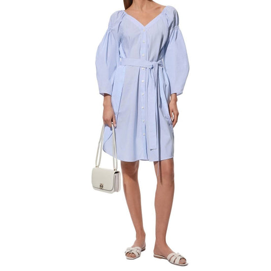 Abito casual in cotone blu Stella McCartney