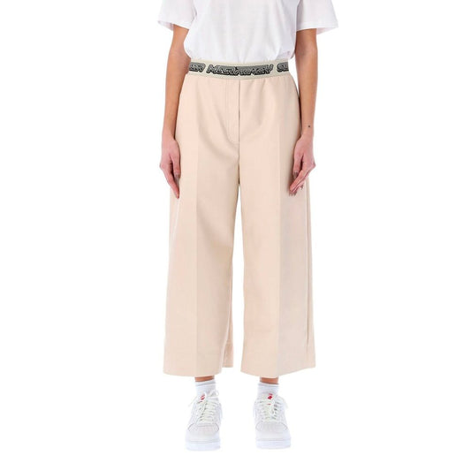 Pantaloni corti in viscosa beige Stella McCartney