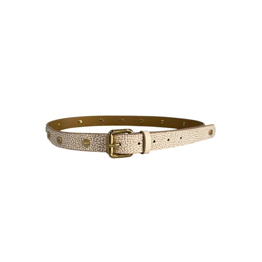 Cintura donna in polivinile beige Borbonese