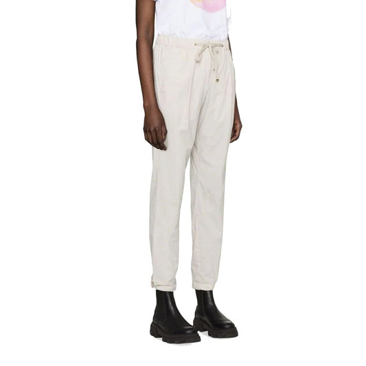 Pantaloni casual Herno in elastan grigio