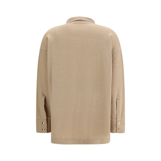 Camicia in lana beige Fabiana Filippi