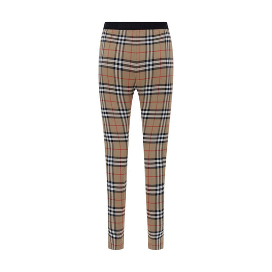 Leggings in poliammide marrone Burberry