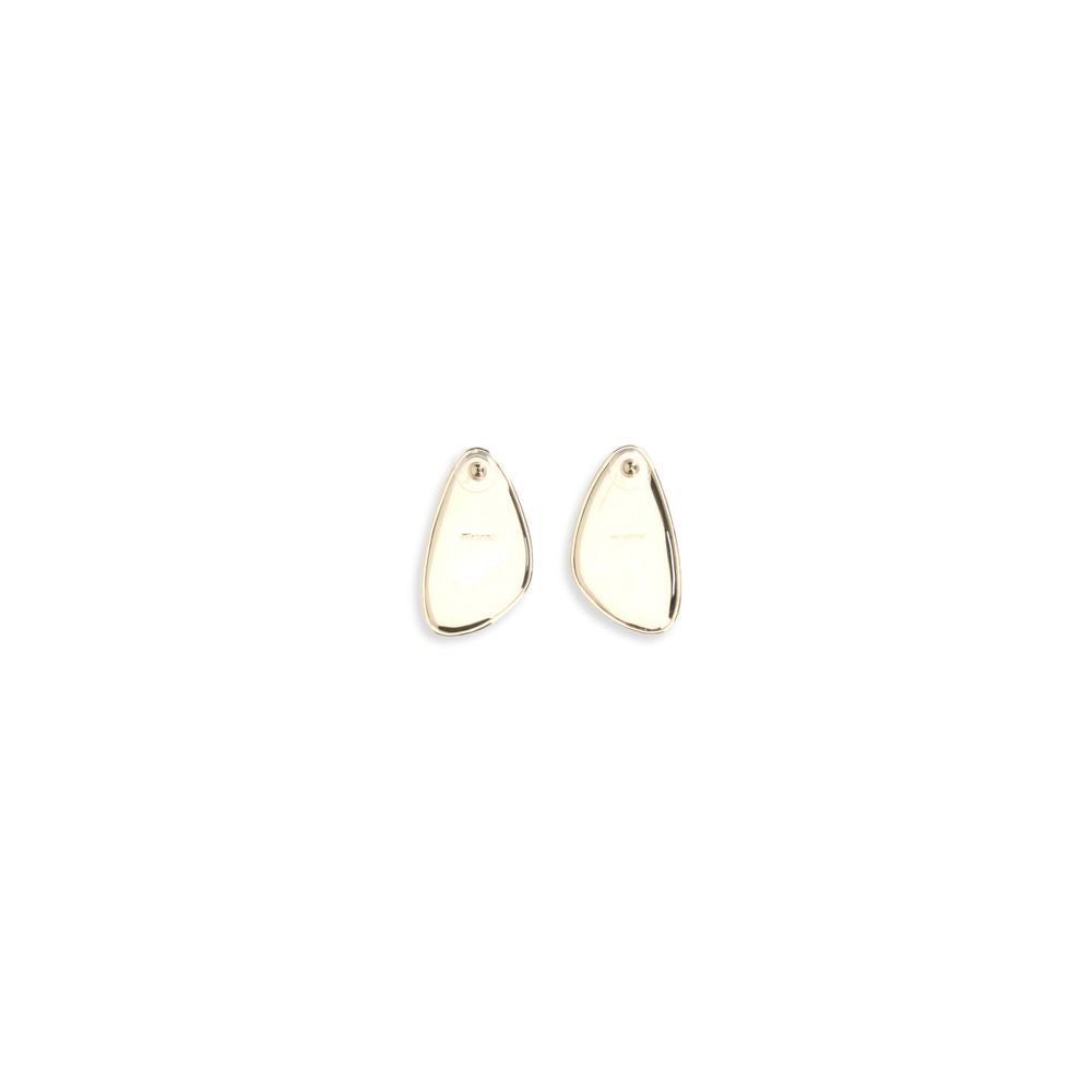Orecchini in ottone dorato con autoritratto