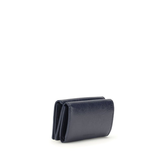 Portafoglio Balenciaga Ovis Aries Aries in agnello blu