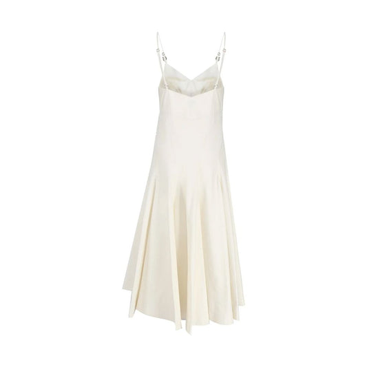 Abito casual in cotone bianco Bottega Veneta