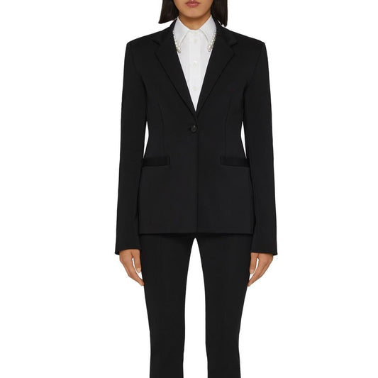 Blazer nero in elastan Givenchy