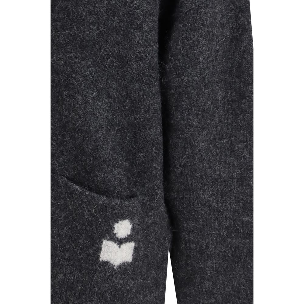Cardigan Marant Etoile Grigio Alpaca Vicugna Pacos