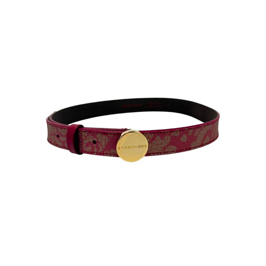Cintura da donna in vera pelle rossa Borbonese