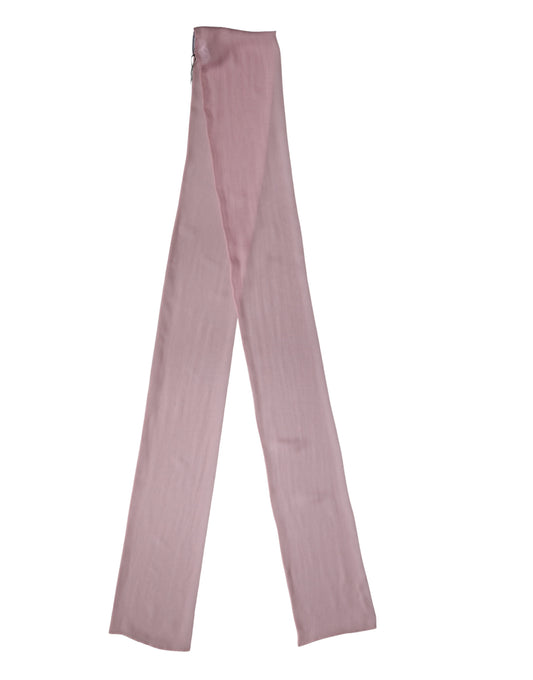 Sciarpa Dolce & Gabbana in seta rosa con fascia, foulard, 291 cm x 19 cm