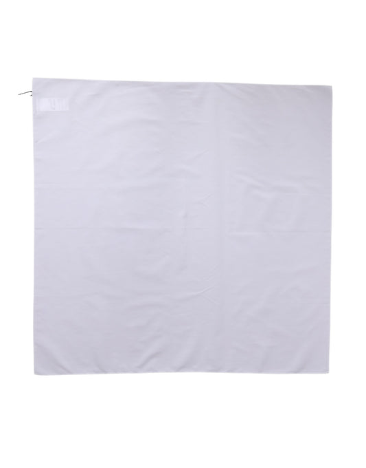 Sciarpa Dolce & Gabbana in cotone bianco con scialle quadrato, 71 cm x 70 cm