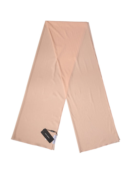 Sciarpa Dolce & Gabbana in seta color pesca, da donna, 200 cm x 64 cm