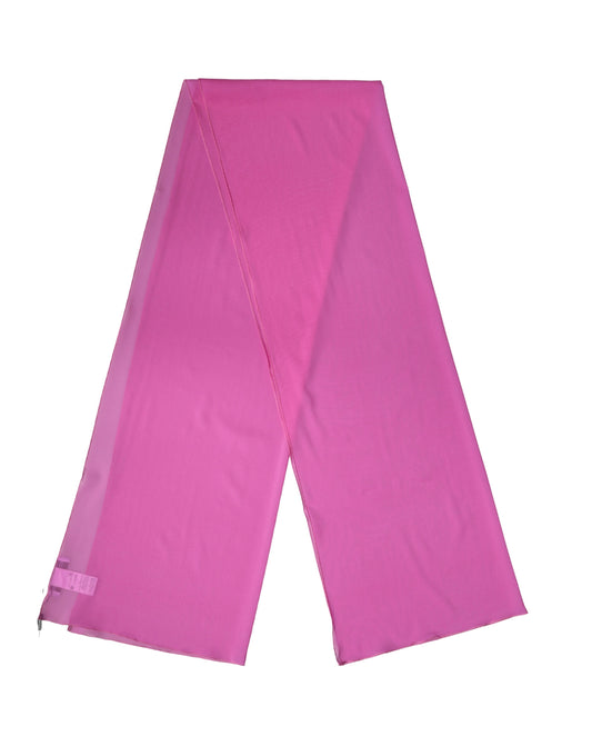 Sciarpa da donna Dolce & Gabbana in seta rosa con collo avvolgente, 200 cm x 64 cm