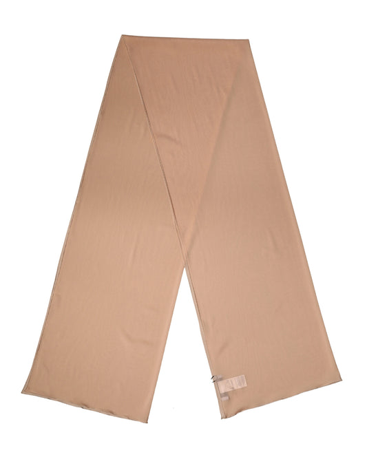 Dolce & Gabbana Beige Silk Neck Wrap Shawl Donna Stola 200cm x 64cm Sciarpa