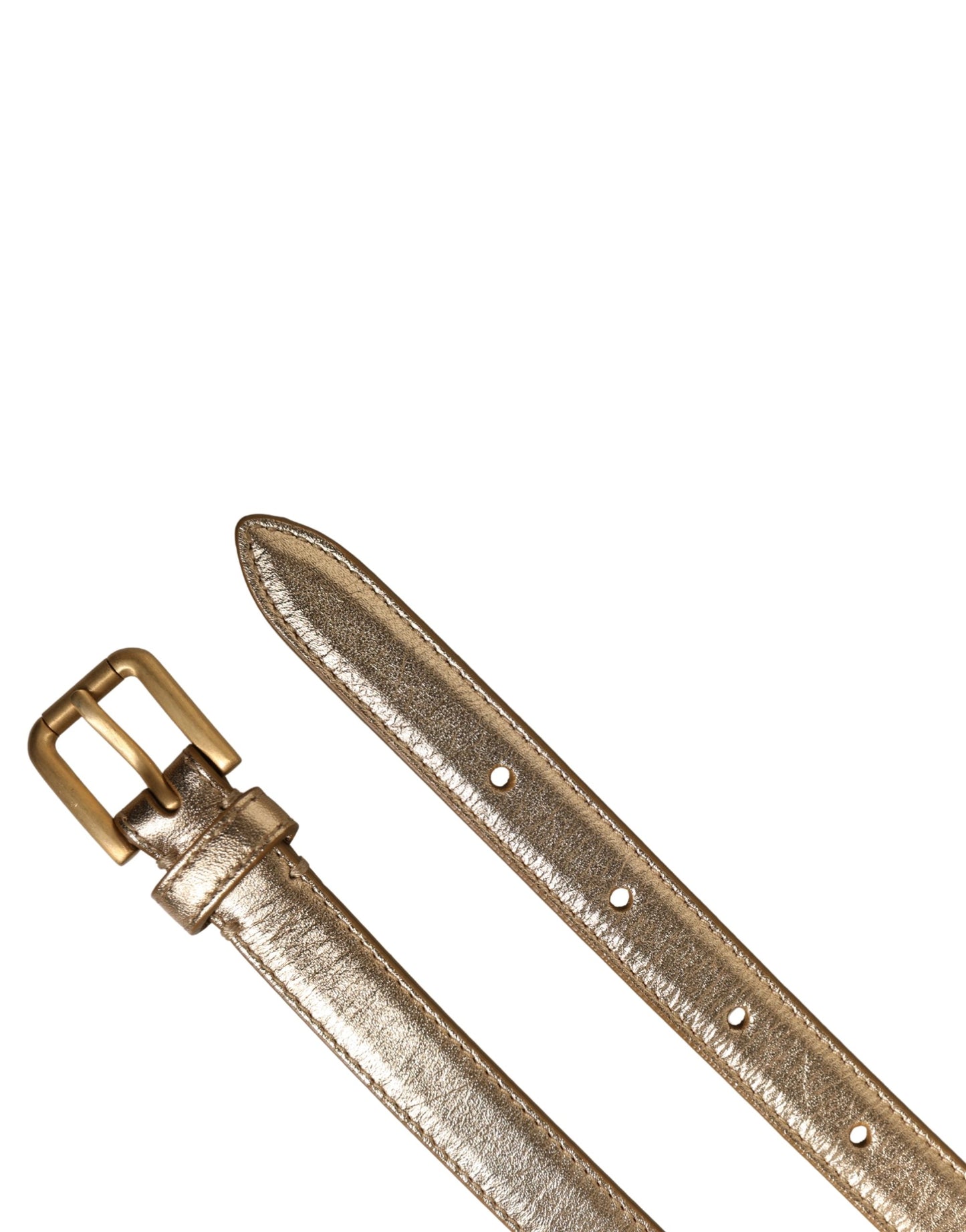 Cintura Dolce & Gabbana con fibbia in metallo decorata con monete e catena in ottone dorato