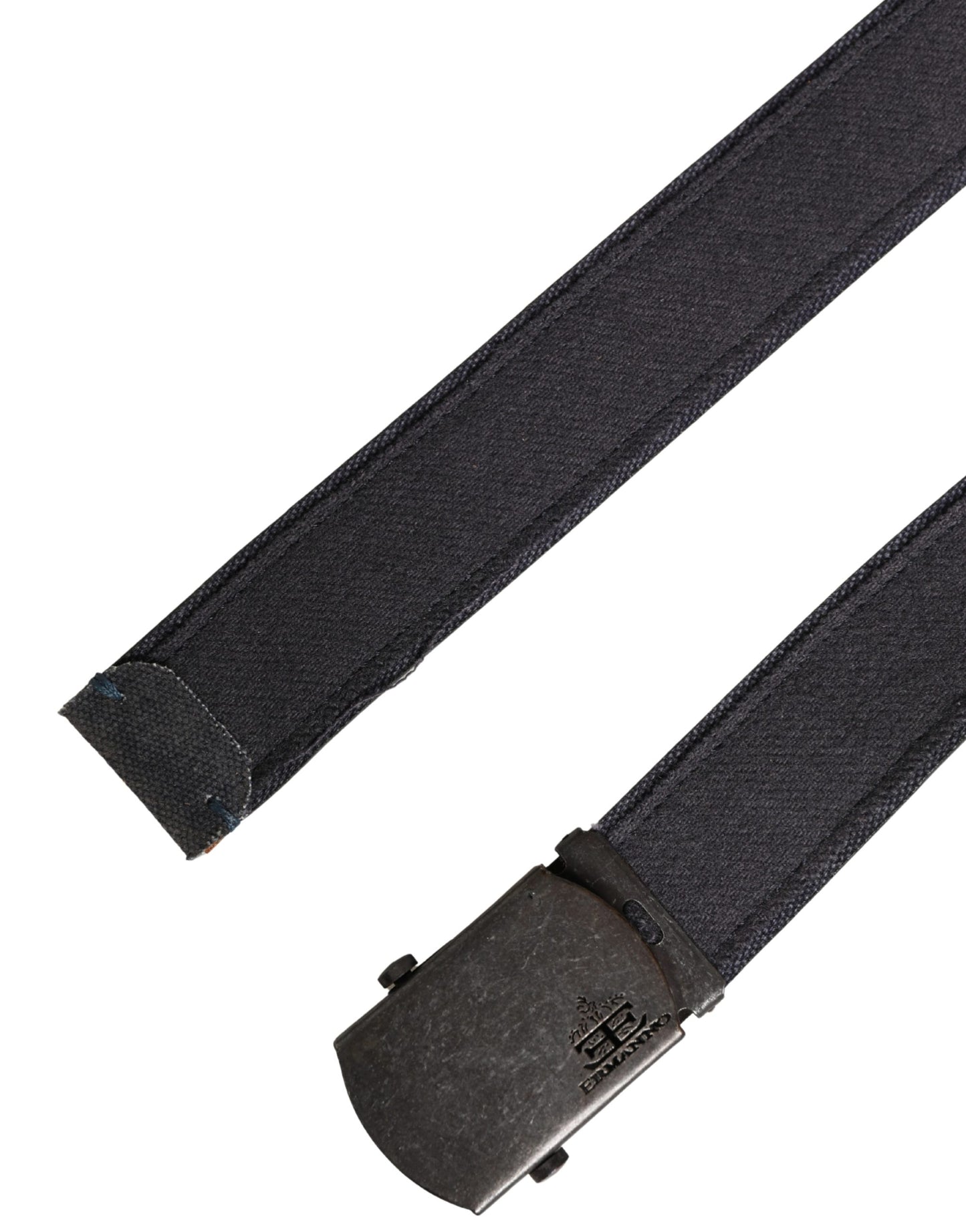 Ermanno Scervino Cintura Nera In Lana E Cotone Con Fibbia In Metallo