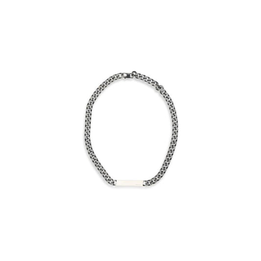MM6 Silver Metal Necklace
