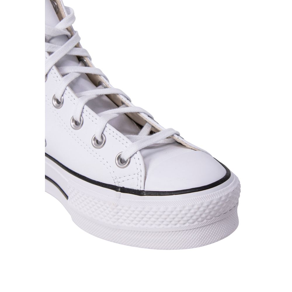 Sneakers Converse bianche con plateau in polietilene