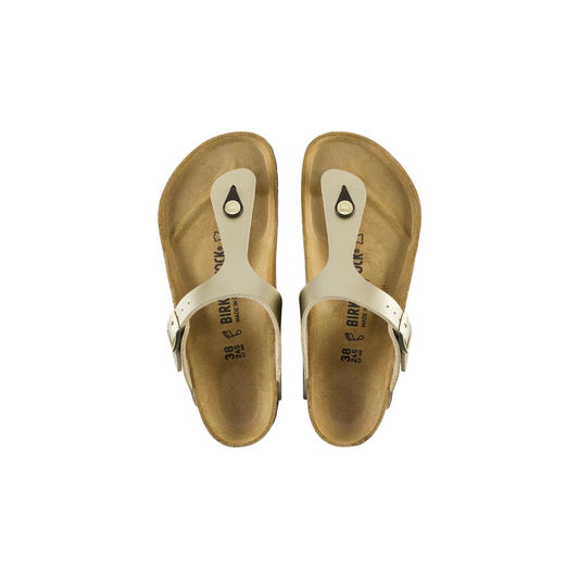 Sandali piatti sintetici Birkenstock Gold