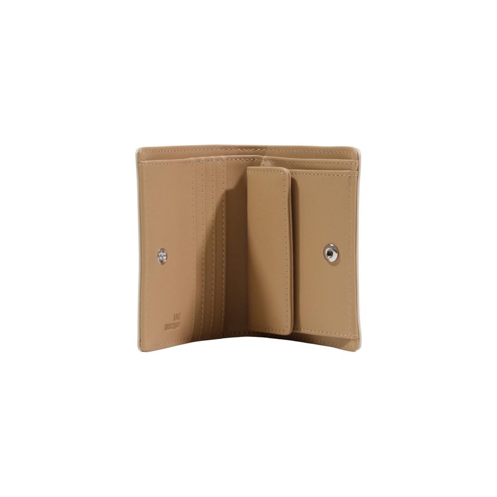 Portafoglio Love Moschino Beige in polietilene