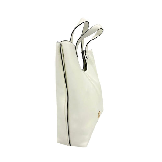 Borsa a mano da donna Twinset in PU bianco