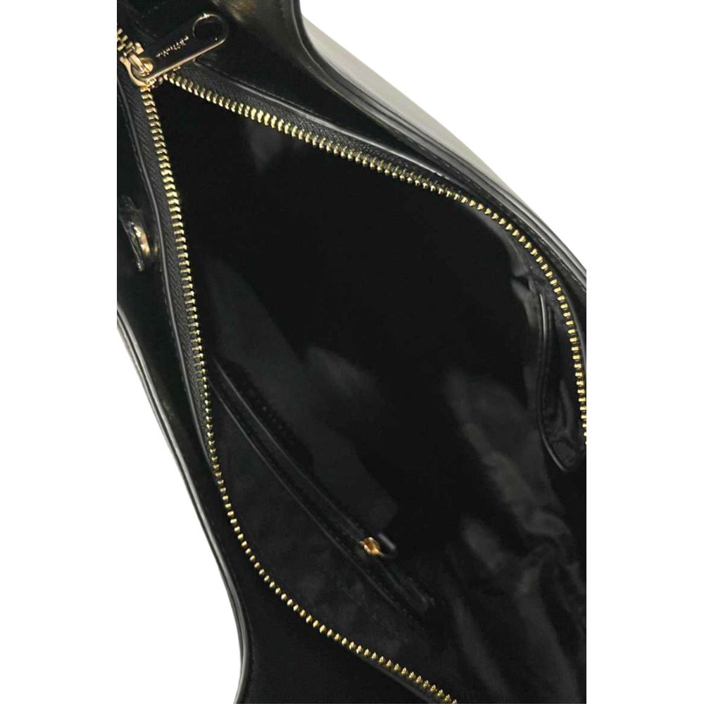 Borsa a tracolla da donna Twinset in PU nero