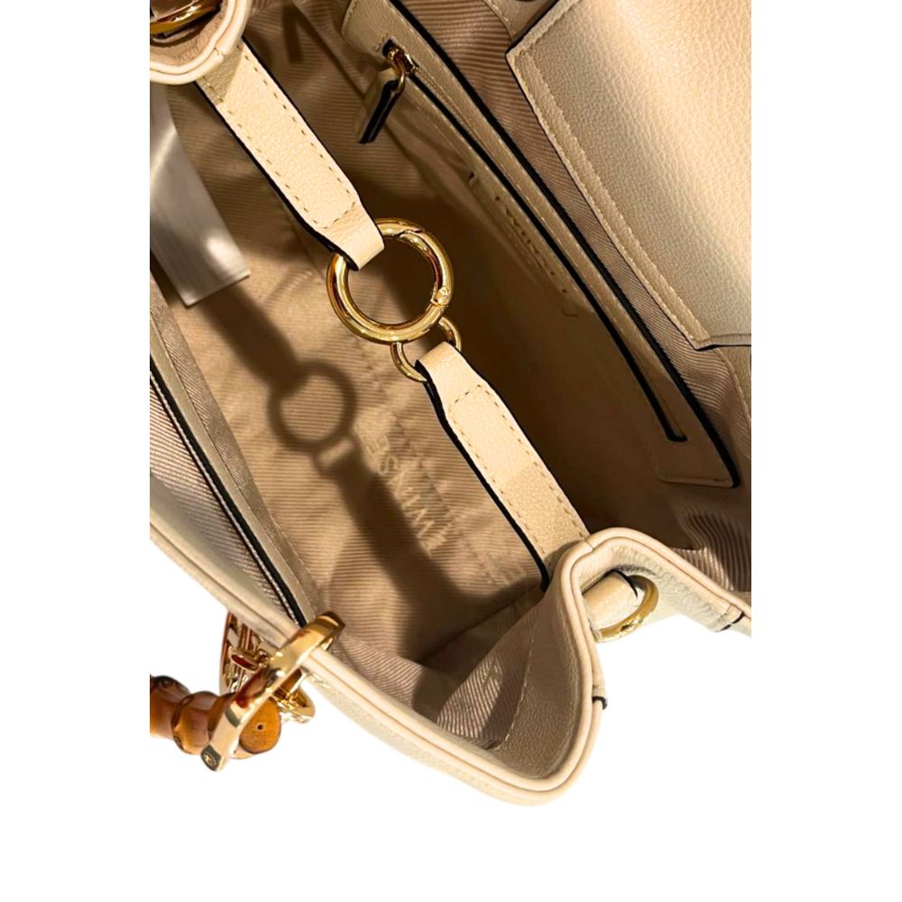 Borsa a mano da donna Twinset Beige PU