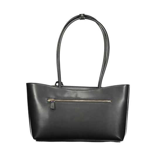 Guess Jeans Nero Poliuretano Woman Handbag