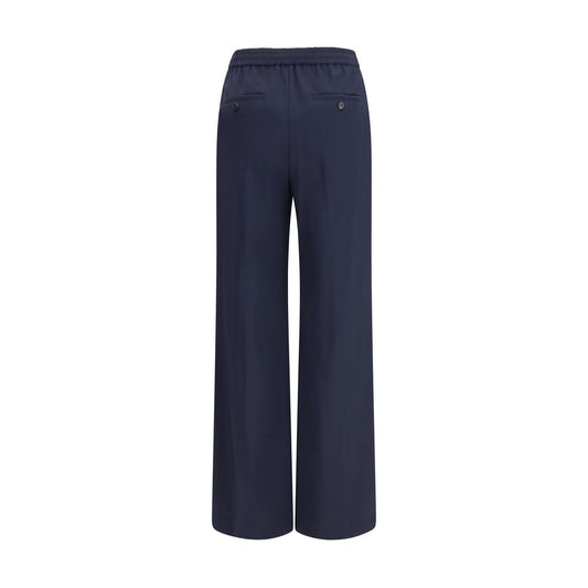 Max Mara Blue Wool Oves Aries Casual Pants