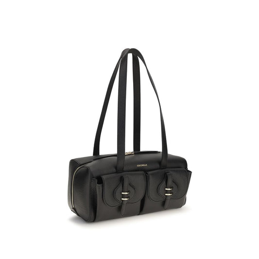 Coccinelle Black Calf Leather Bos Taurus Shoulder Bag