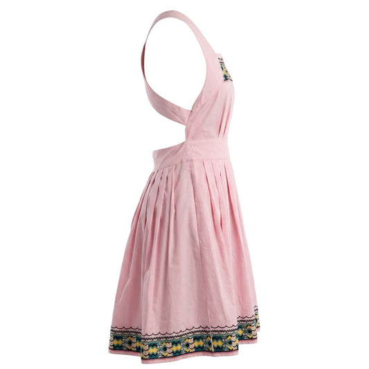 Trussardi Jeans Pink Cotton Women Dress