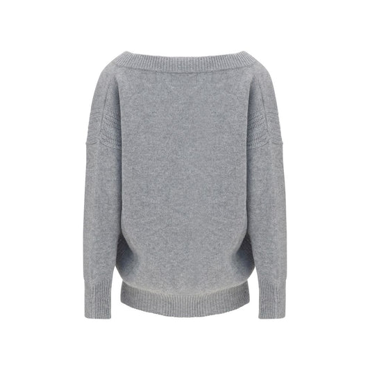 Ermanno Scervino Gray Cashmere Casual Dress