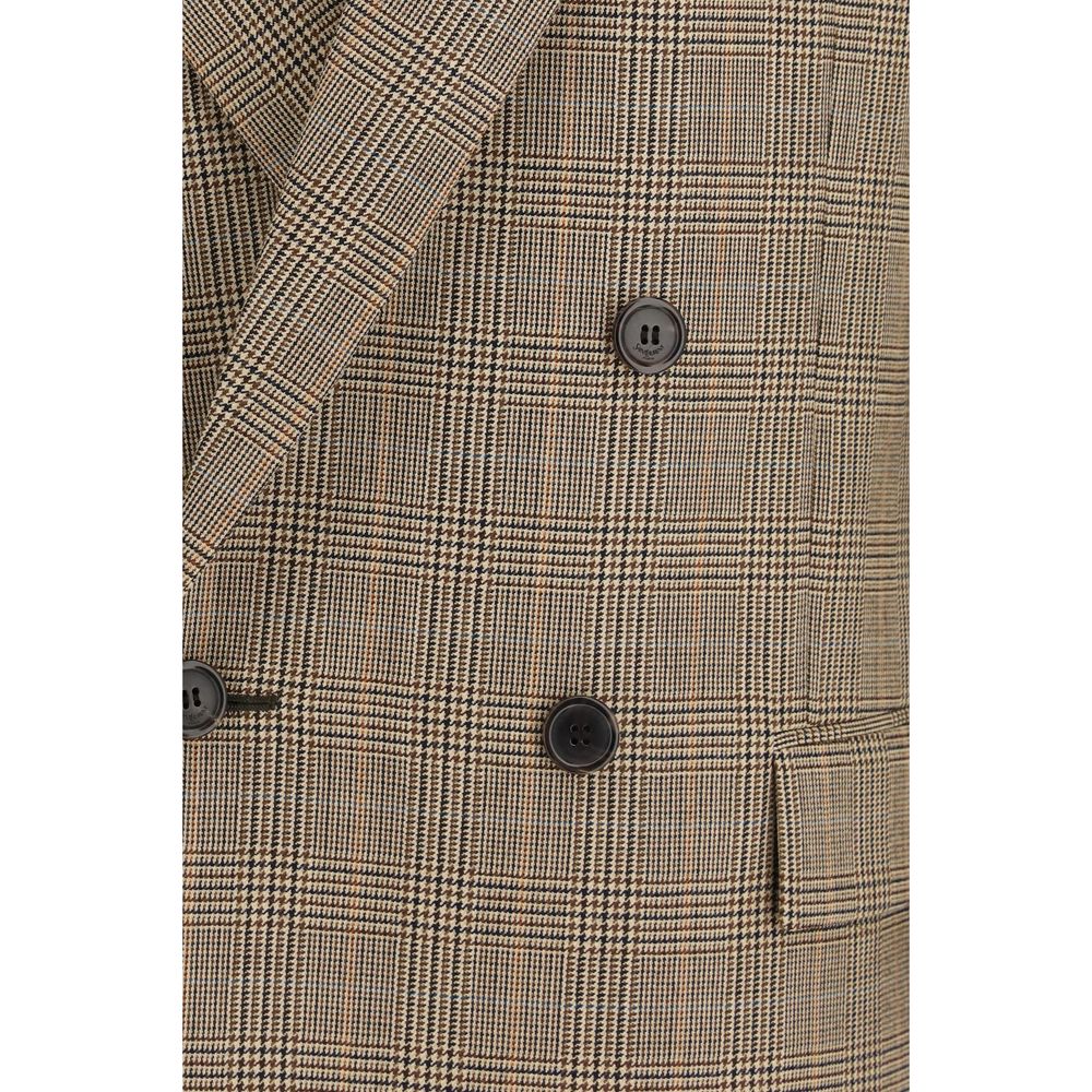 Saint Laurent Beige Wool Oves Aries Blazer