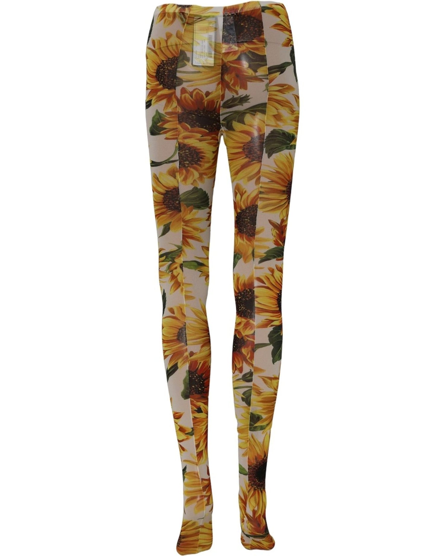 Dolce & Gabbana Multicolor Floral Nylon Tights Stockings Socks