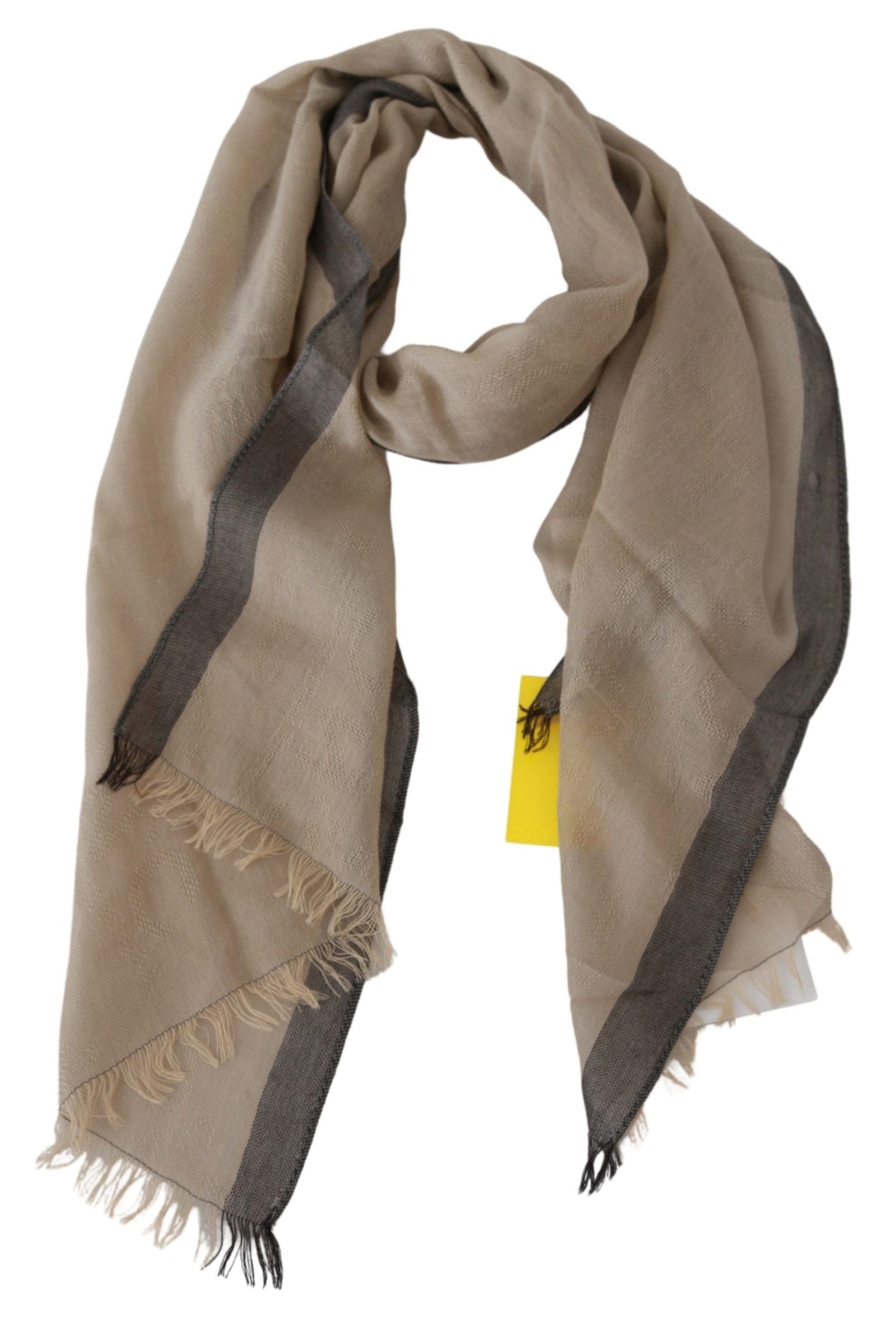 Sciarpa scialle in cotone beige da donna Costume National