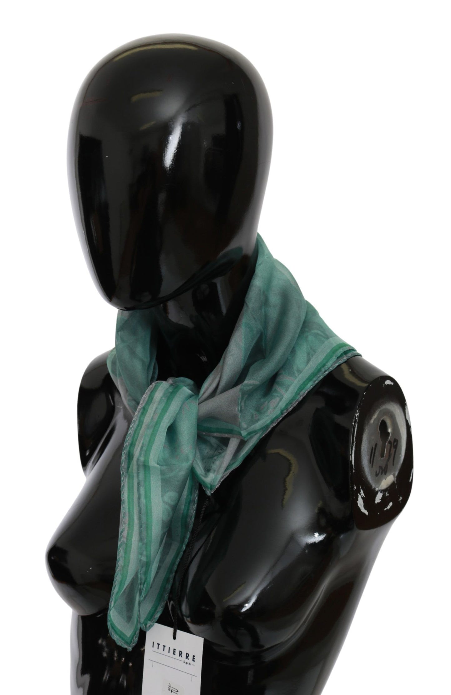 Sciarpa foulard in seta verde Costume National