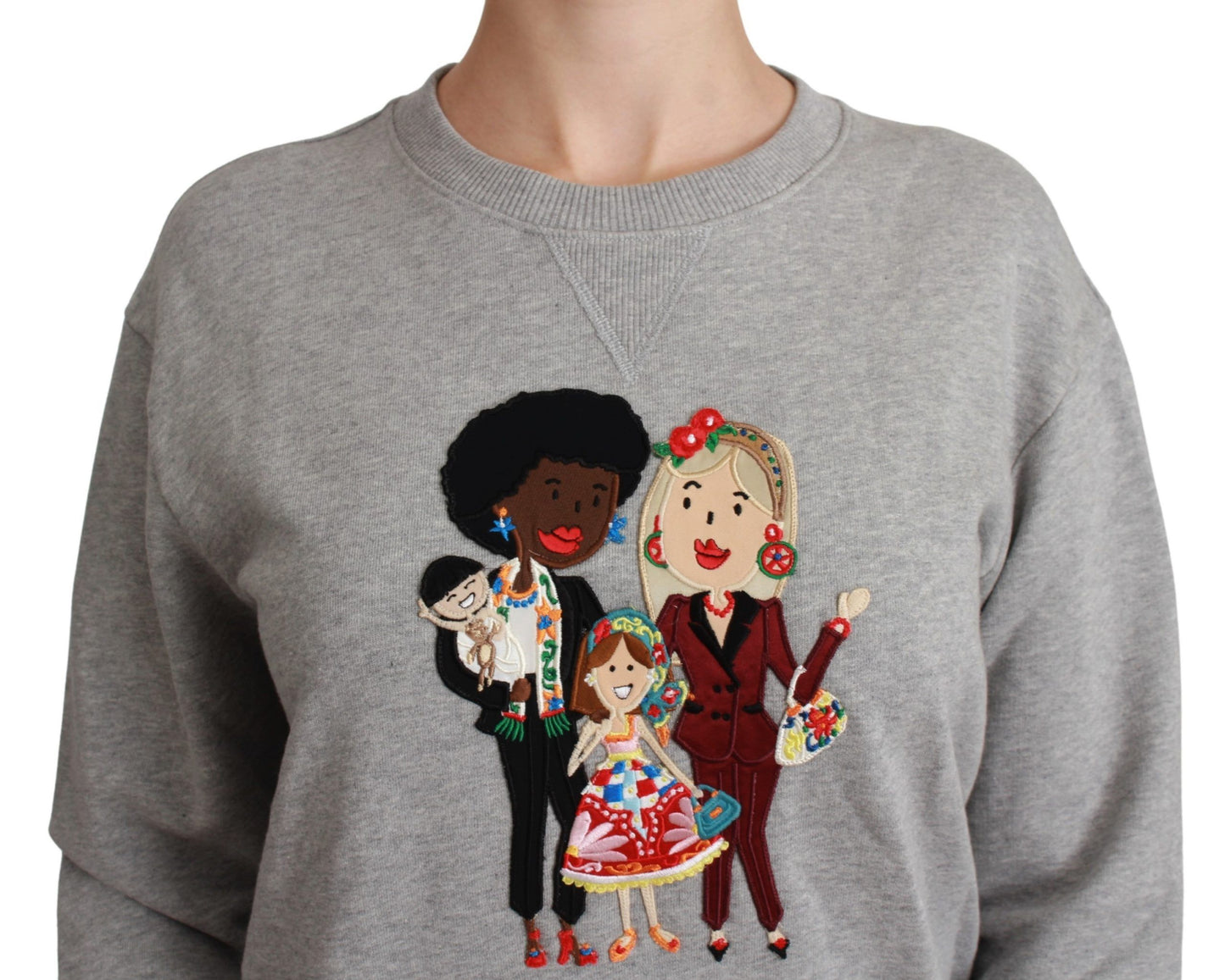 Dolce & Gabbana Maglione grigio in cotone #dgfamily