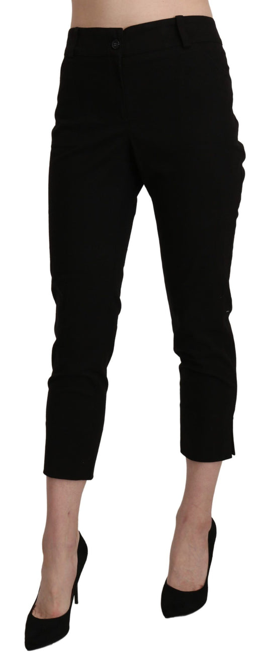 Pantaloni eleganti attillati a vita alta neri BENCIVENGA
